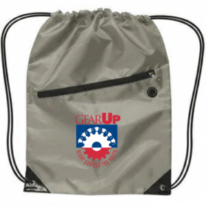 Drawstring Backpack w/ Zipper