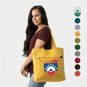 TERRA THREAD® - Executive Work Tote Bag Sustainable GOTS & Fair Trade Certified